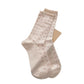 Rufia - Floral Lace-Trim Mid-Calf Socks - 4 Pretty Colors