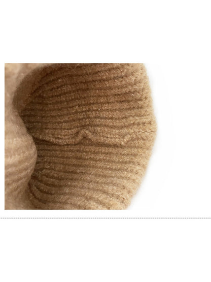 Haila - Winter Unisex Solid Color Knitted Beanie