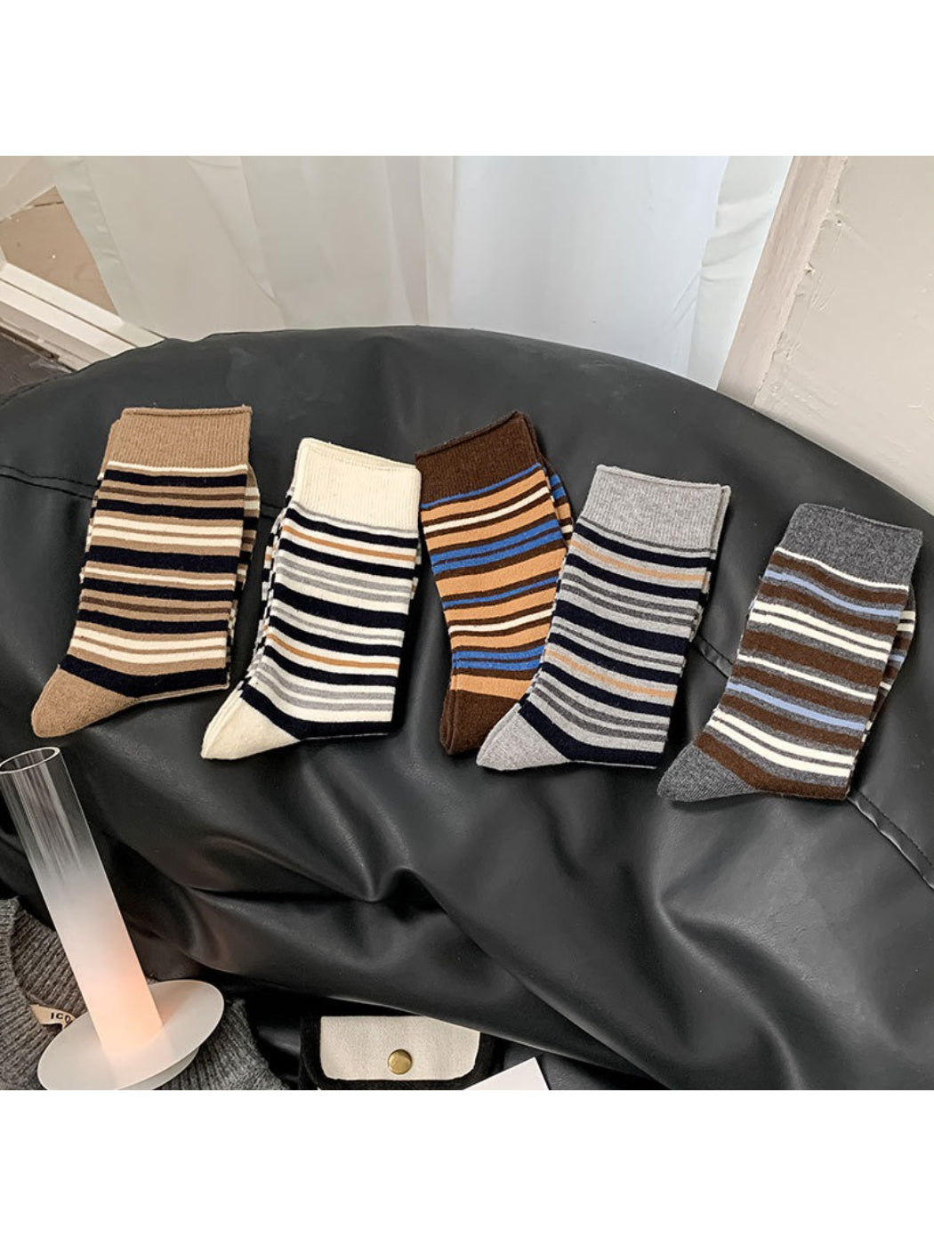 Rufia - Classic Multi-Stripe Crew Socks