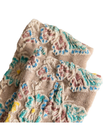 Rufia - Textured Bloom Cluster Socks