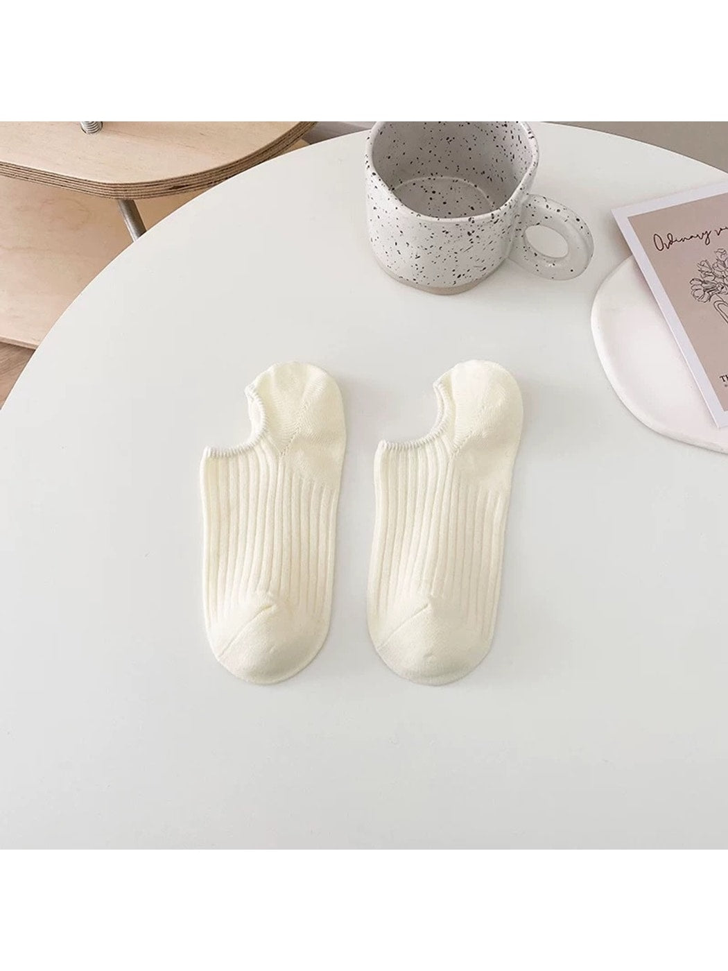 Rufia - Solid Color Low Cut Everyday No Show Socks