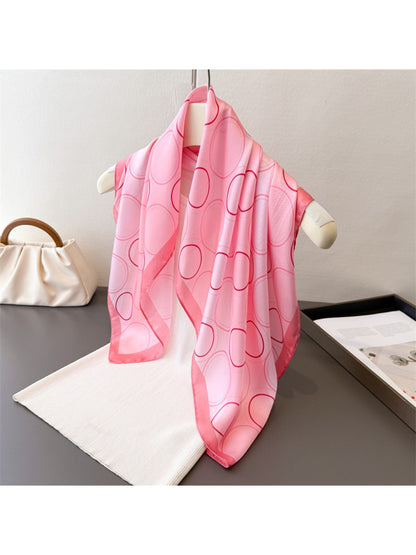 Scarvii - Bubble Ring Pattern Square Scarf