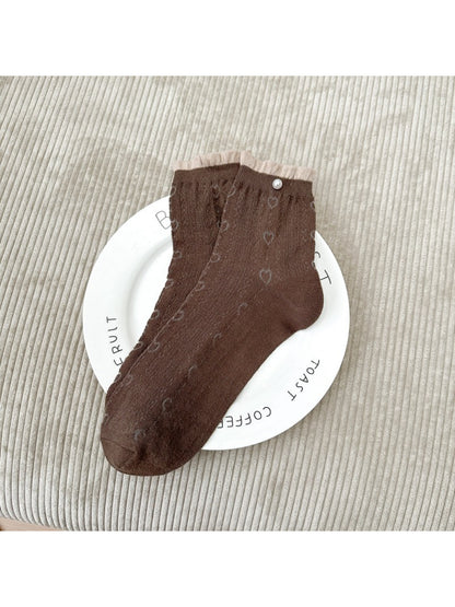 Rufia - Ribbed White Mid-Calf Socks product image 5
