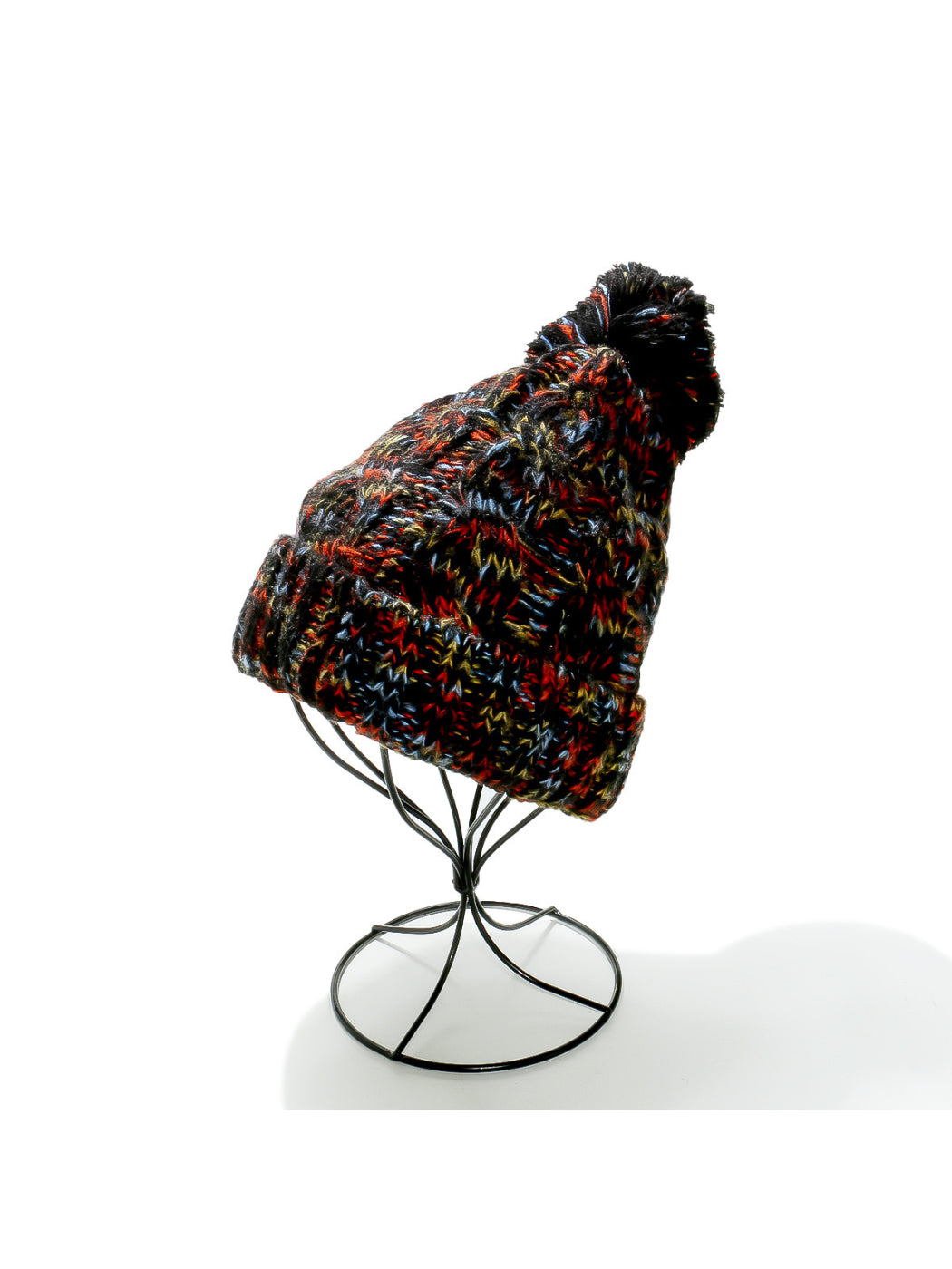 Haila Colorful Knit Pom Pom Beanie