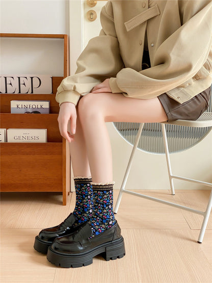 Rufia - Lace Bloomfield Crew Socks
