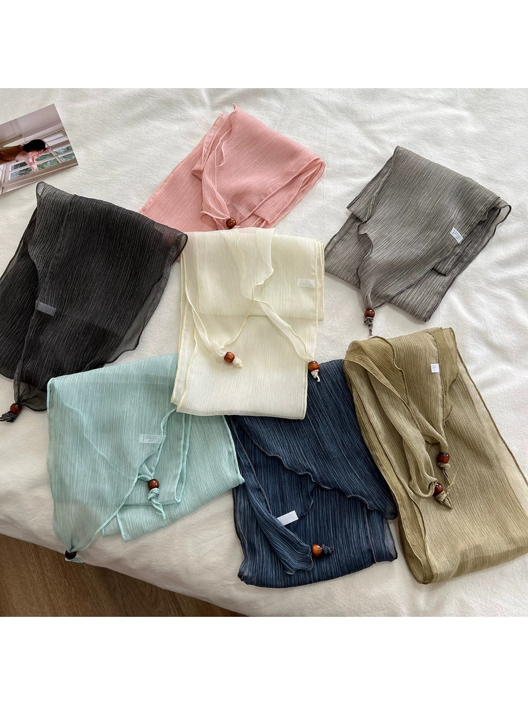 Scarvii Solid Color Skinny Scarf product image