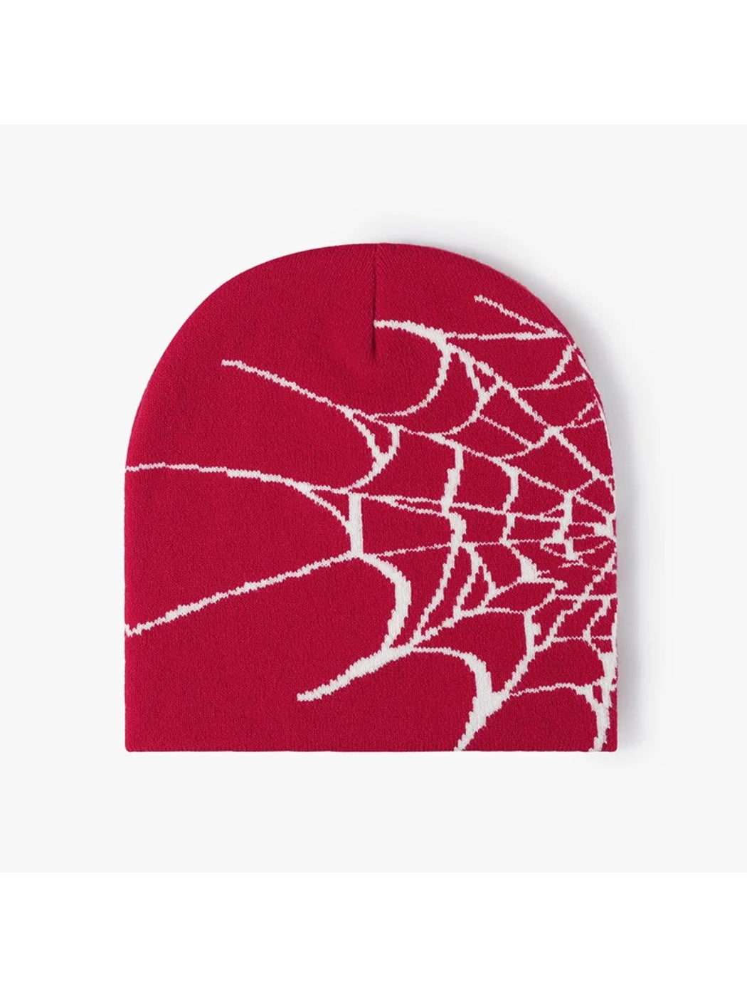Haila - Spiderweb Graphic Brimless Knit Beanie