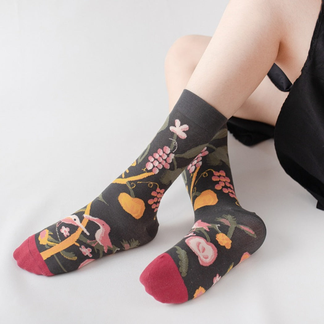 Rufia - Summer Floral Pattern Socks