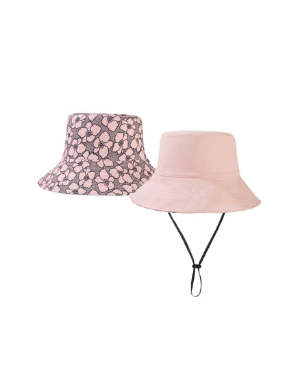 Close-up of Haila hat showing detailed flower pattern and stitching