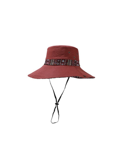 Haila cowboy hat angled to display shape and patterned brim design