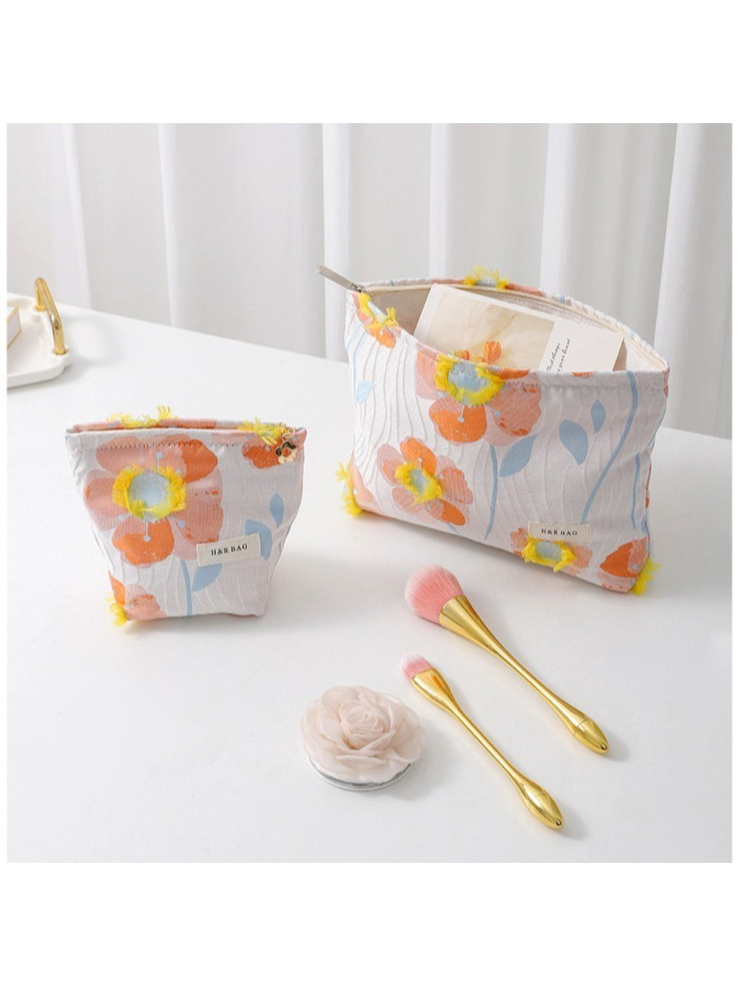 Cosbai - Poppy Bloom Cosmetic Bag
