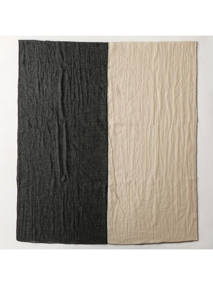 Scarvii - Contrast Panel Soft Drape Everyday Scarf