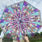 Rano - Stained Glass Pattern Transparent Umbrella
