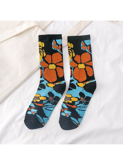 Rufia - Floral Animal Motif Crew Socks product image 4