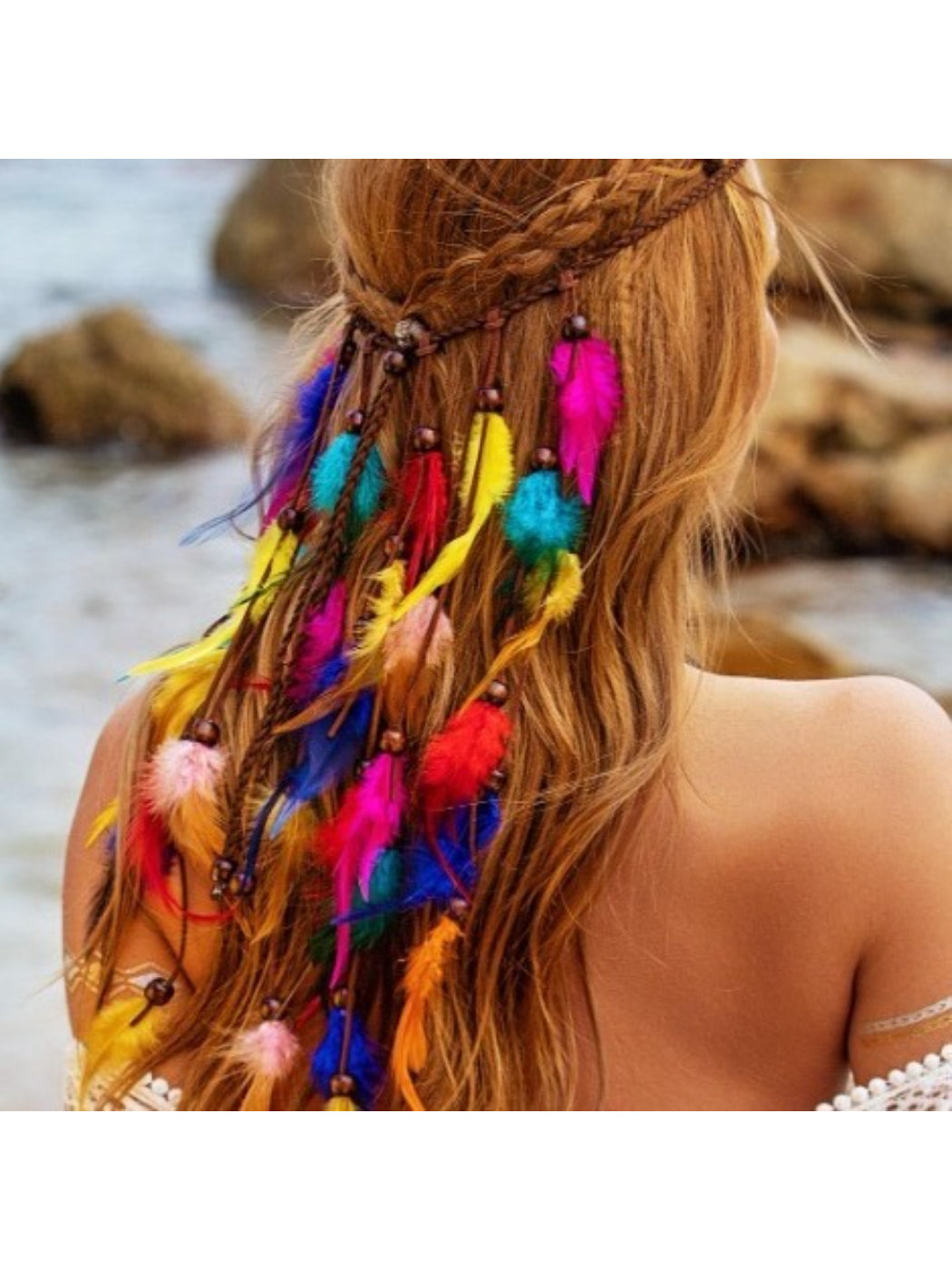 Hairish - Boho Feather Hair Extension Headpiece