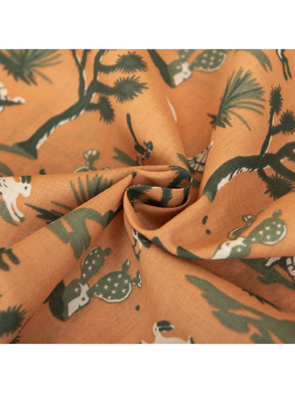 Scarvii - Classic Brown Graphic Square Scarf