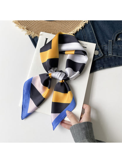 Scarvii - Colorful Stripe Square Scarf
