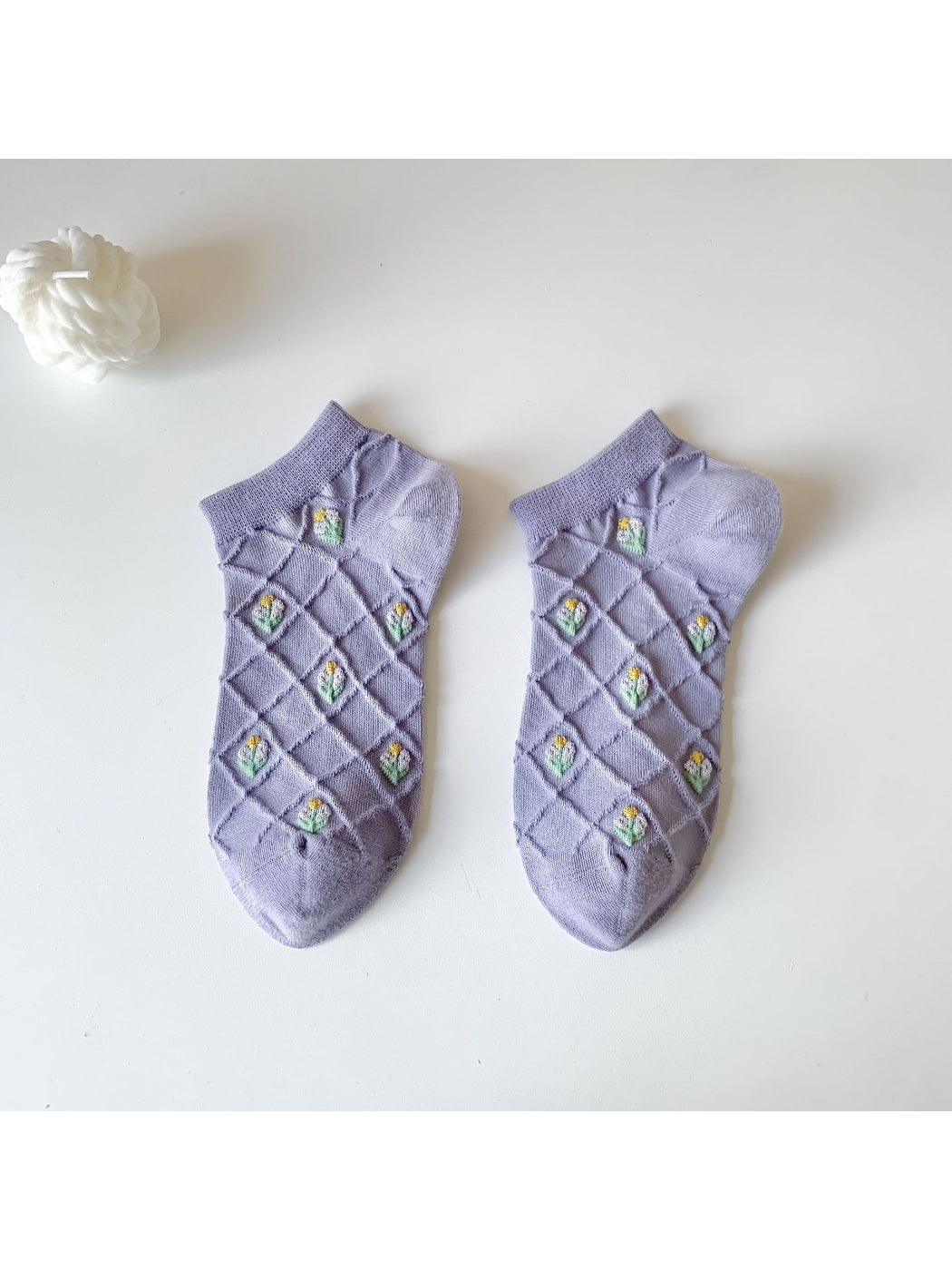 Rufia - Floral Diamond Ankle Socks product image 1
