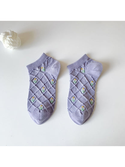 Rufia - Floral Diamond Ankle Socks product image 1