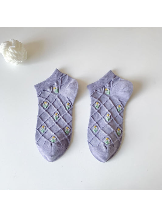 Rufia - Floral Diamond Ankle Socks product image 1