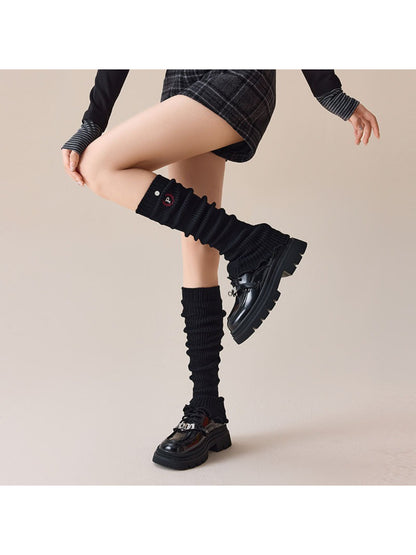 Rufia - Y2K Style Slouch Rib Knit Winter Leg Warmers