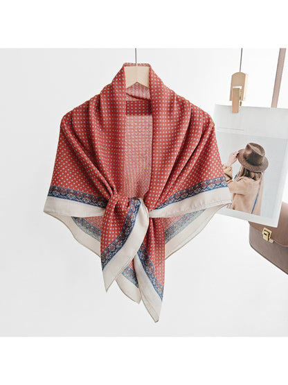Scarvii Ditsy Geo Square Scarf