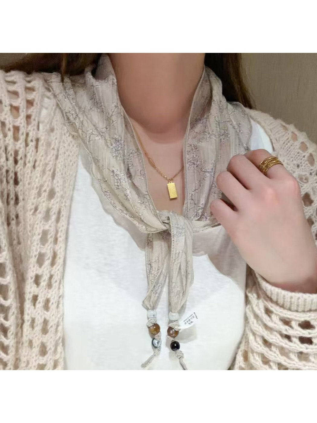 Scarvii - Elegant Lightweight Neck Accent Scarf