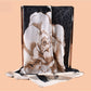 Scarvii - Square Scarf with Elegant Camellia Print