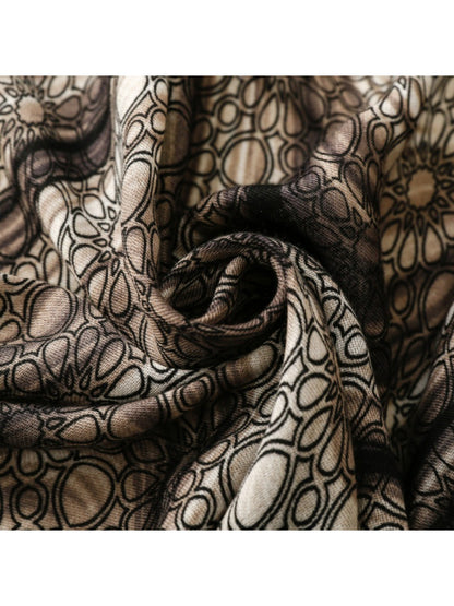 Scarvii - Bohemian Geometric Print Long Scarf