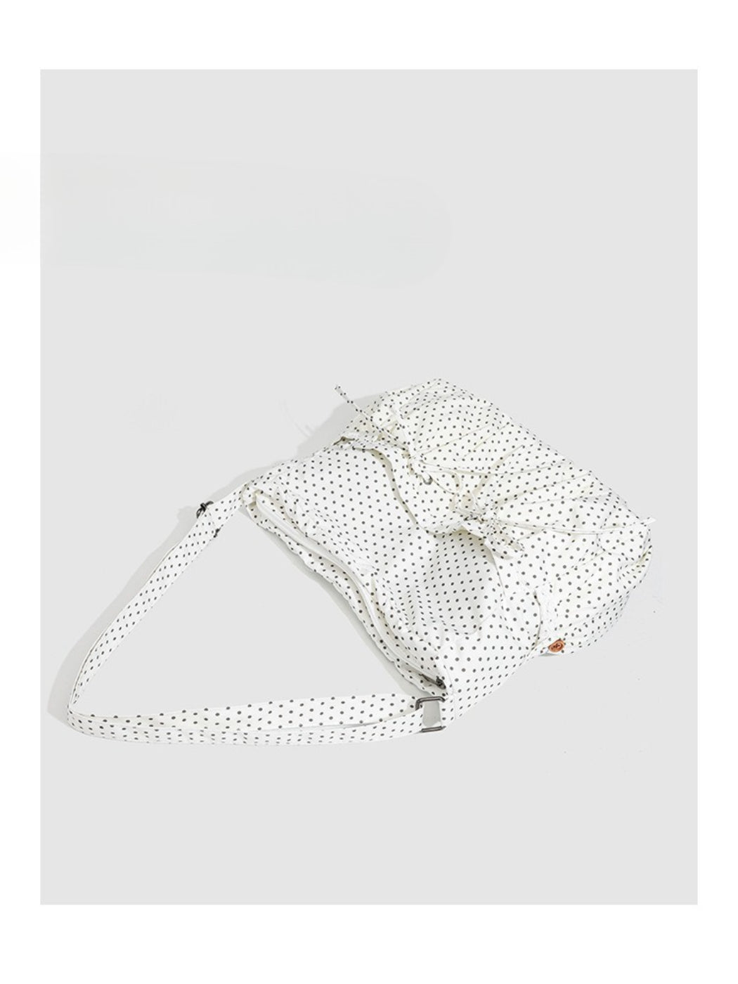 Cosbai - Polka Dot Ruffle Shoulder Bag
