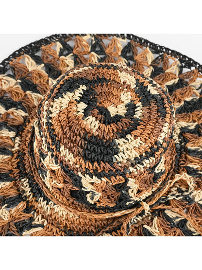 Haila - Broad Brim Foldable Retro Style Sun Hat