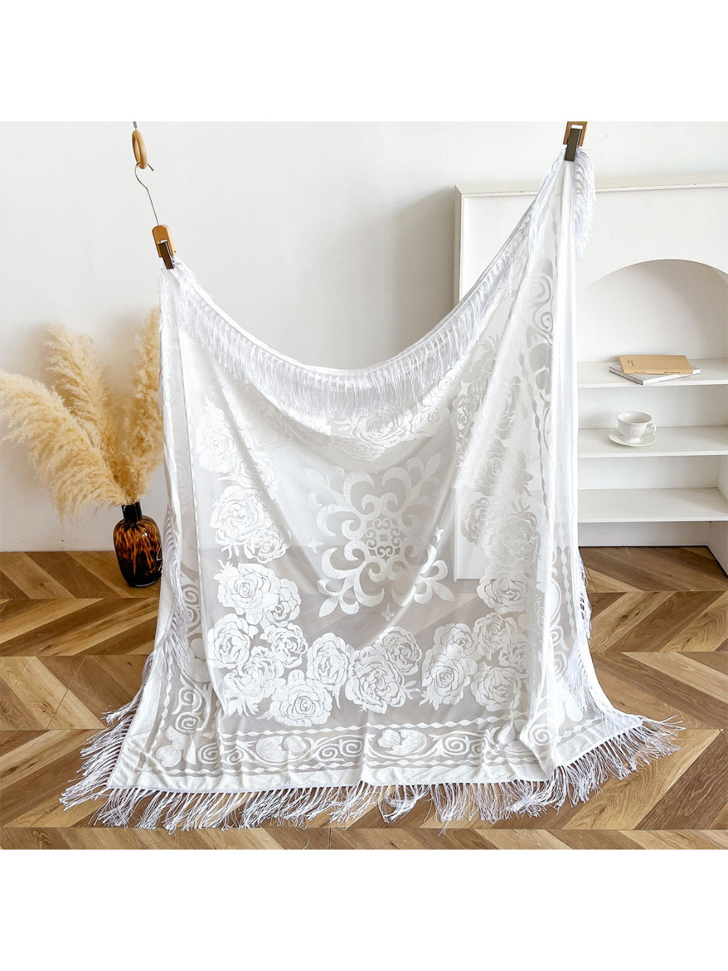 Scarvii - Ornate Scroll Wrap Scarf