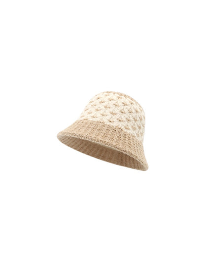 Haila - Color Block Knitted Bucket Hat
