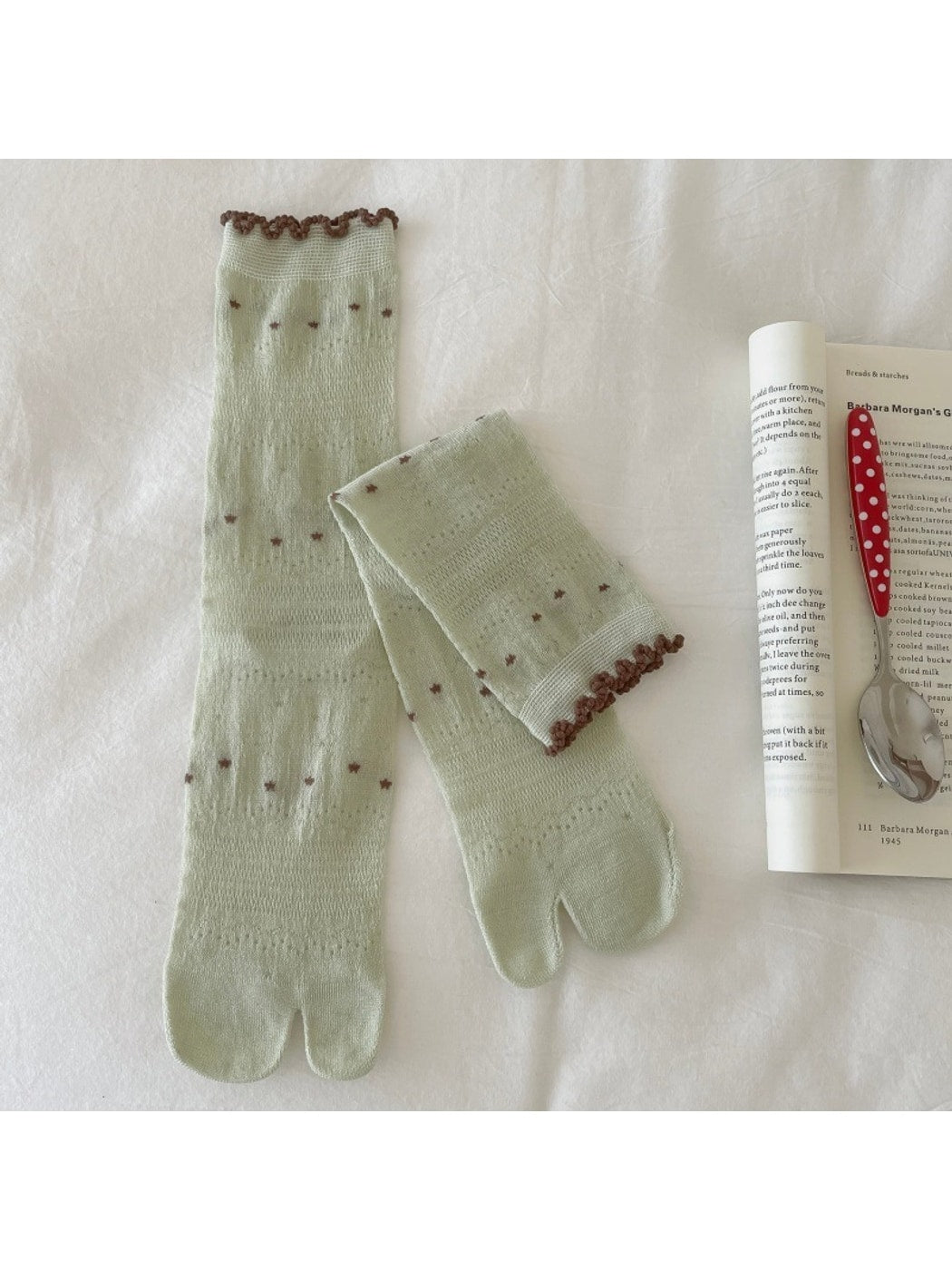 Rufia - Ruffle Trim Bow Socks