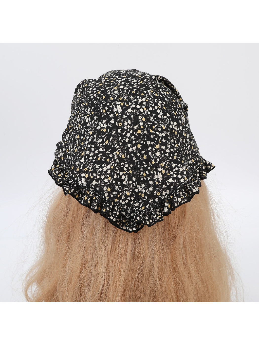 Scarvii Ditsy Floral Ruffle Head Scarf