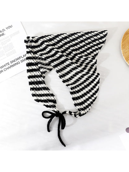 Scarvii - Striped Tie Strap Triangle Bandana