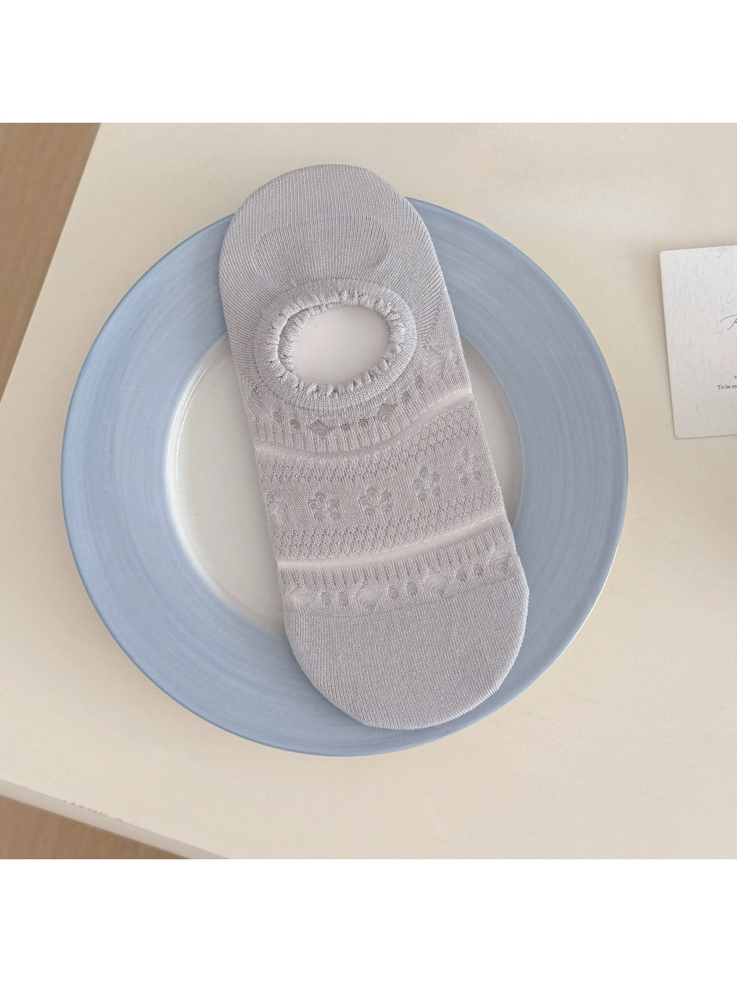 Rufia - Scalloped Cuff Casual Low Ankle Socks