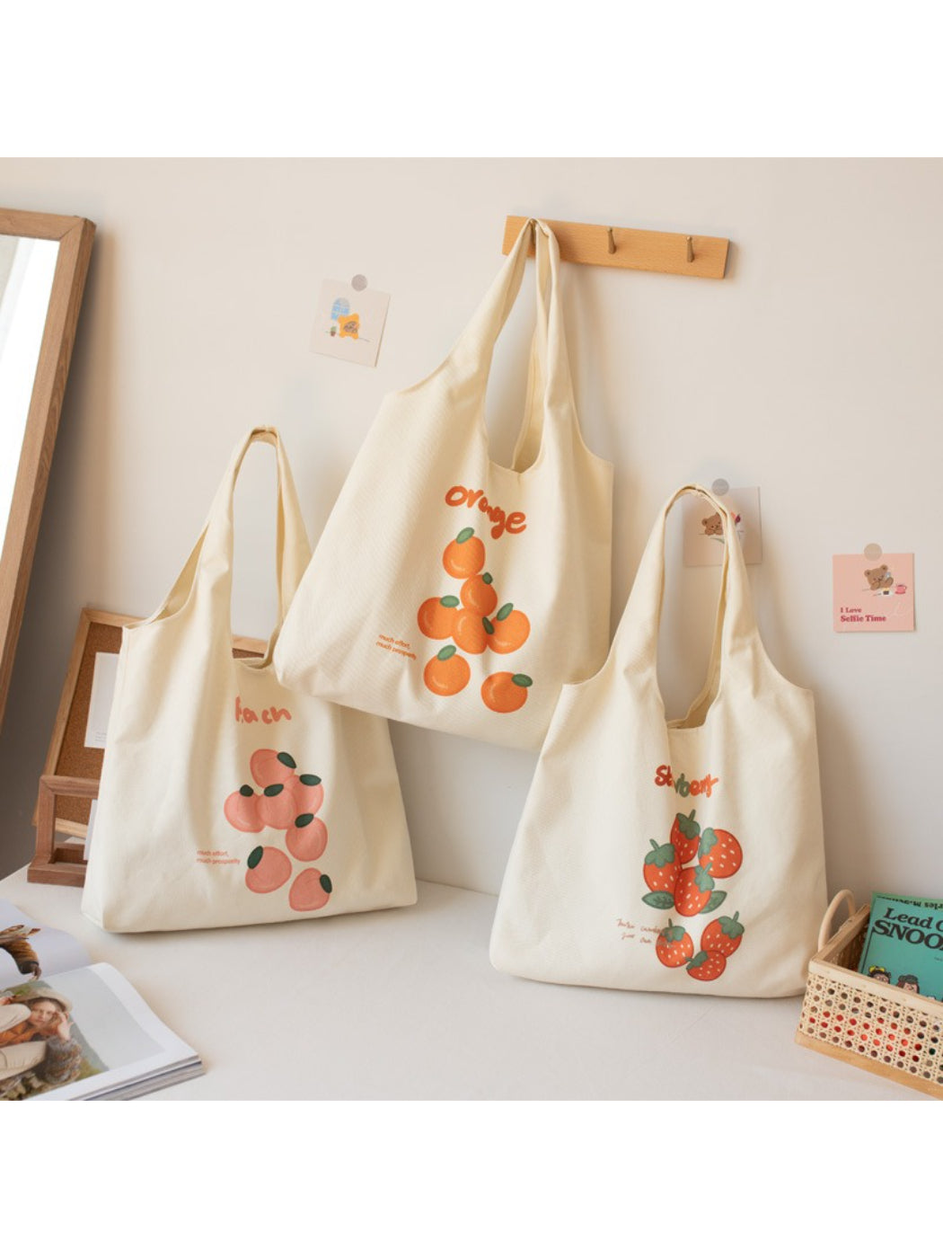 Cosbai - Fruit Series Soft Shoulder Tote