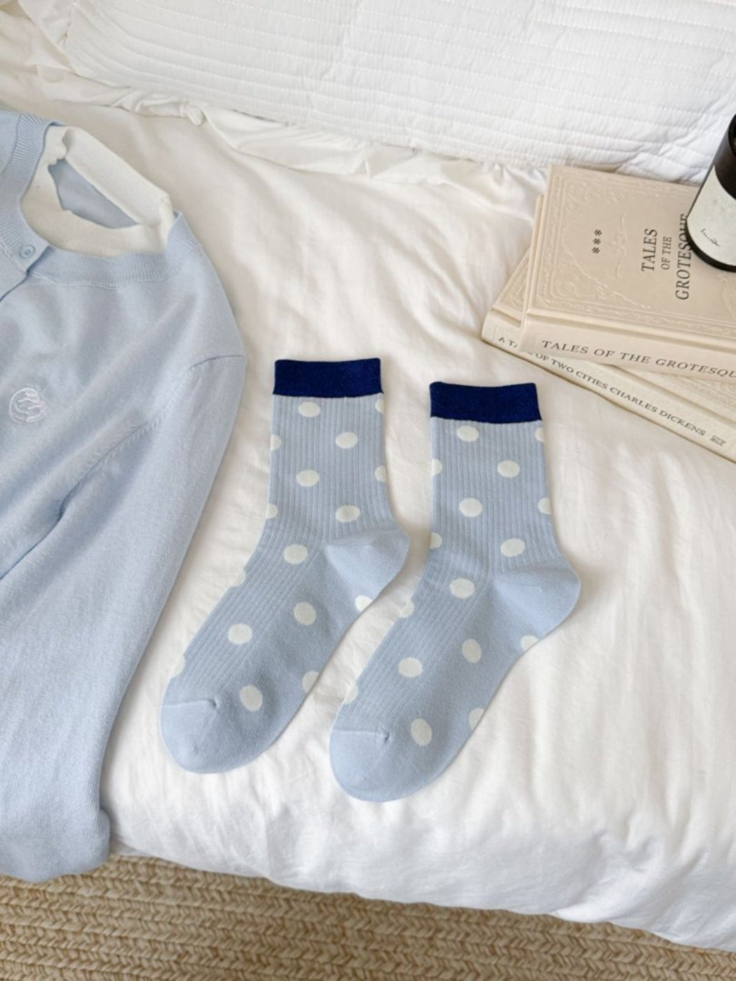 Rufia - Contrast Cuff Polka Dot Socks product image 6