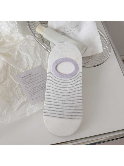 Rufia - Classic Decorative Striped Low Ankle Socks