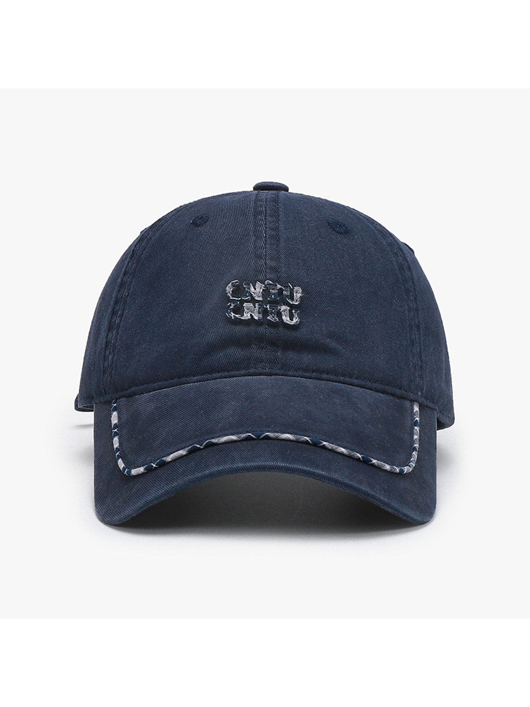Haila - Simple Letter Detail Curved Brim Baseball Cap
