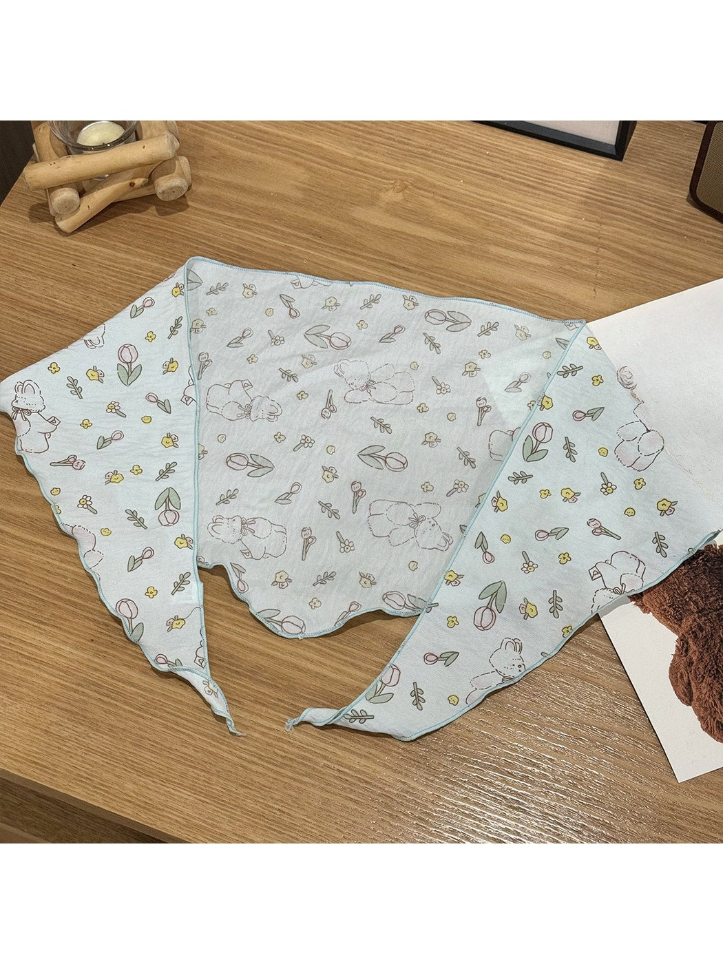 Scarvii - Cute Rabbit Print Sweet Triangle Bandana