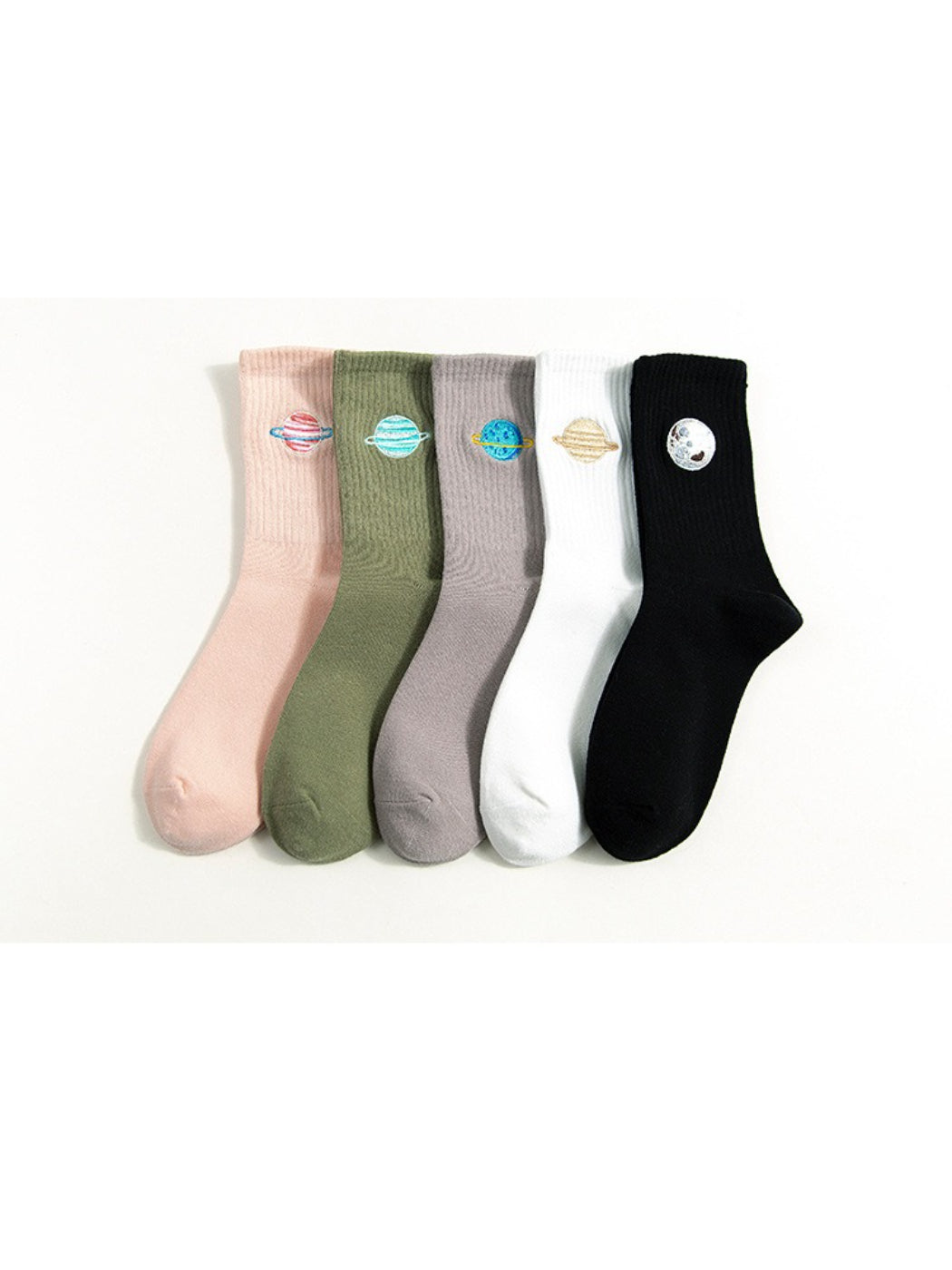 Rufia - Planet Embroidery Crew Socks product image 1