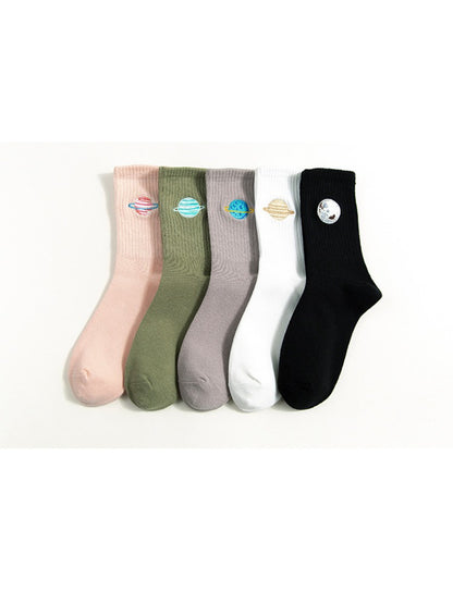 Rufia - Planet Embroidery Crew Socks product image 1