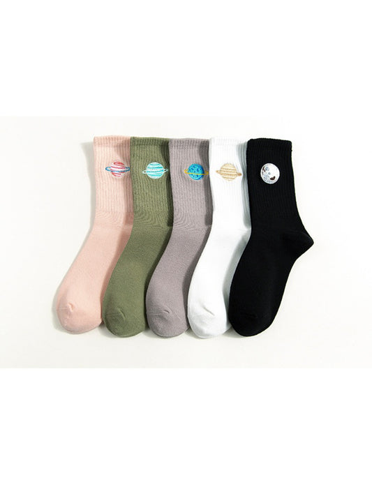 Rufia - Planet Embroidery Crew Socks product image 1