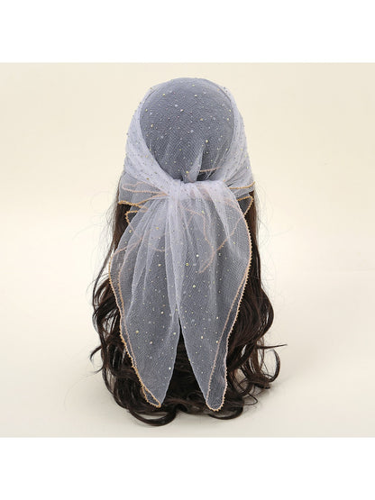 Scarvii - Sparkle Dot Fashion Square Scarf
