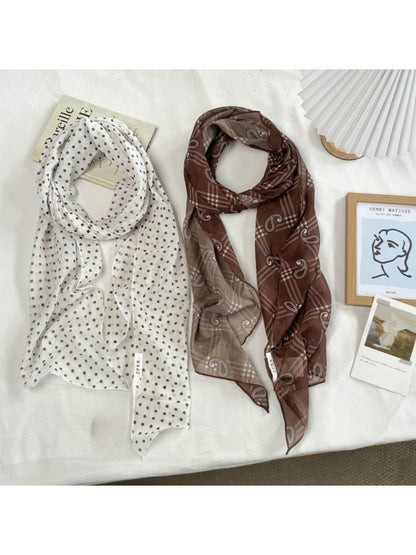 Scarvii - Mixed Print Lightweight Long Scarf