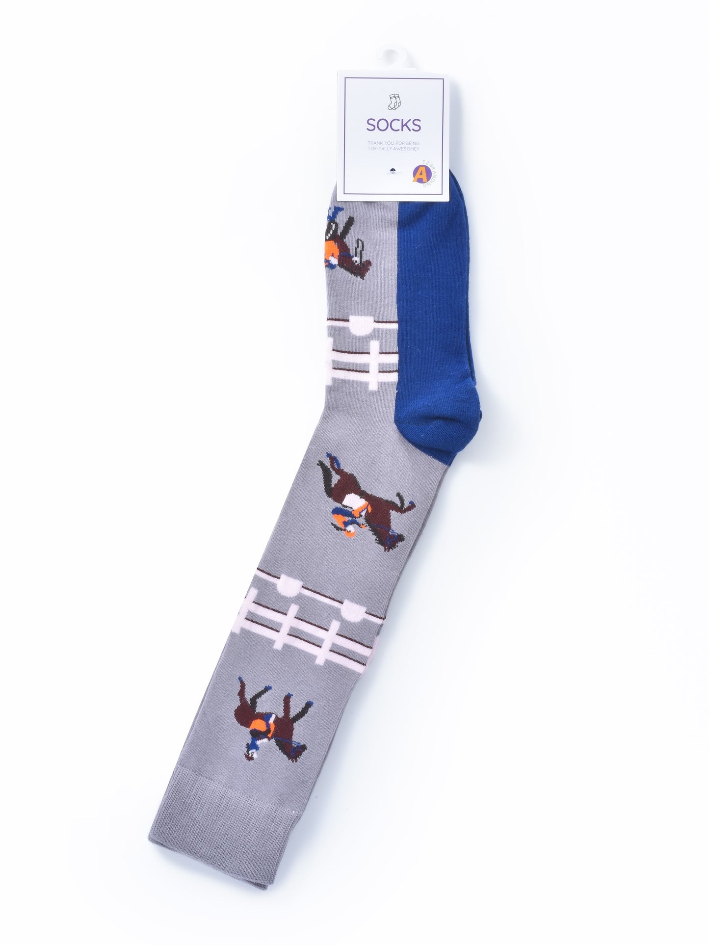 Rufia - Horseback Rider Pattern Calf-Length Socks