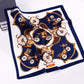 Scarvii - Pumpkin Carriage Print Square Scarf - Vintage & Playful