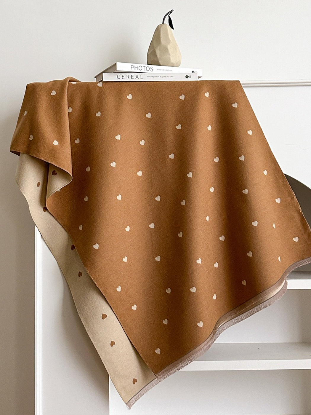 Scarvii – Reversible Heart Print Scarf & Wrap